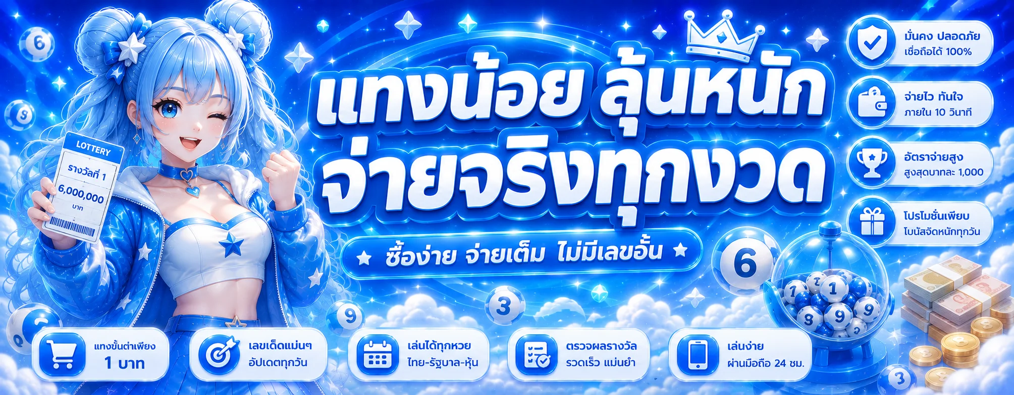 แทงหวยออนไลน์ UNO168 ครบทุกหวย จ่ายเต็มอัตรา